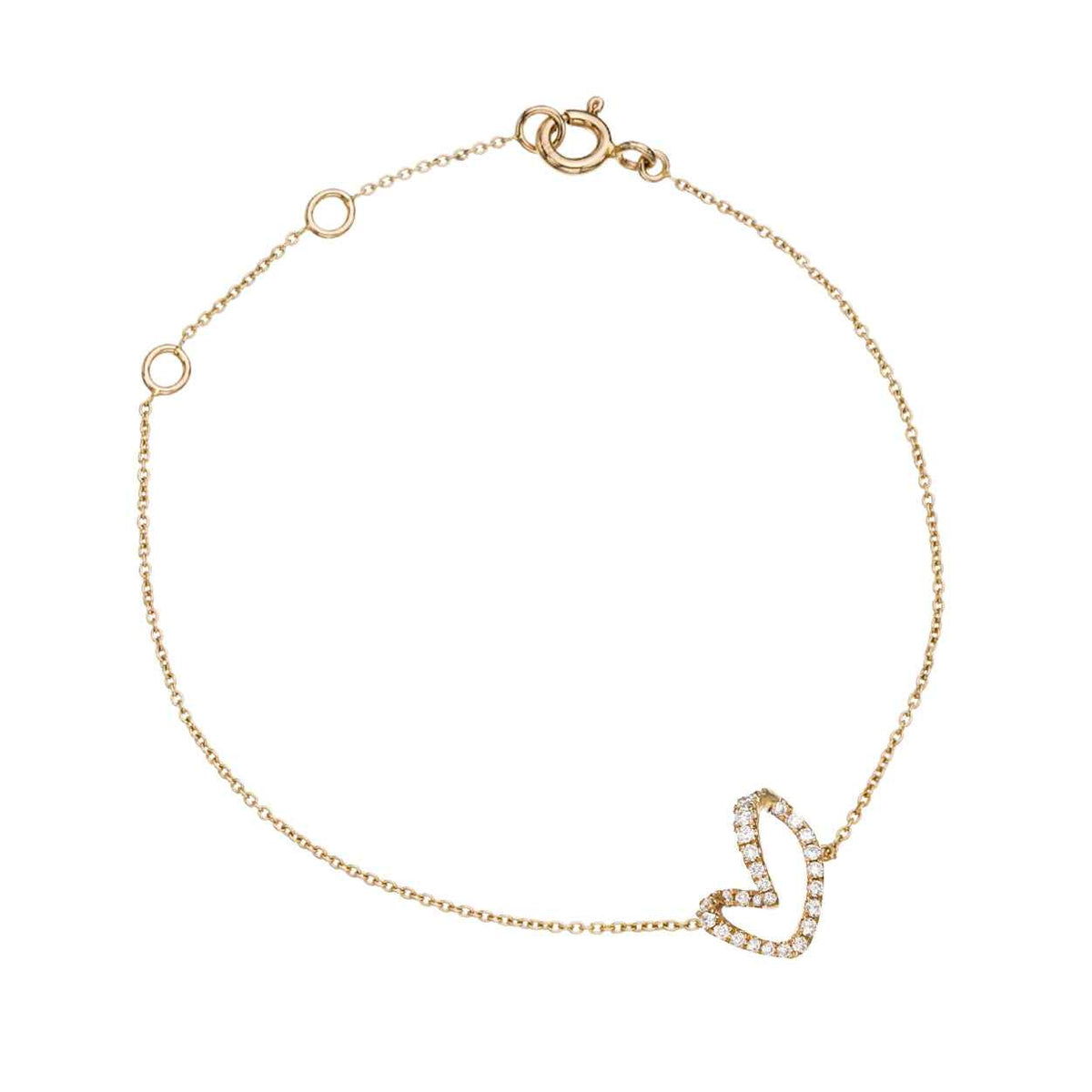 Diamond Heart Bracelet