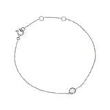 Diamond Bezel Bracelet 18K Gold Fine Jewelry