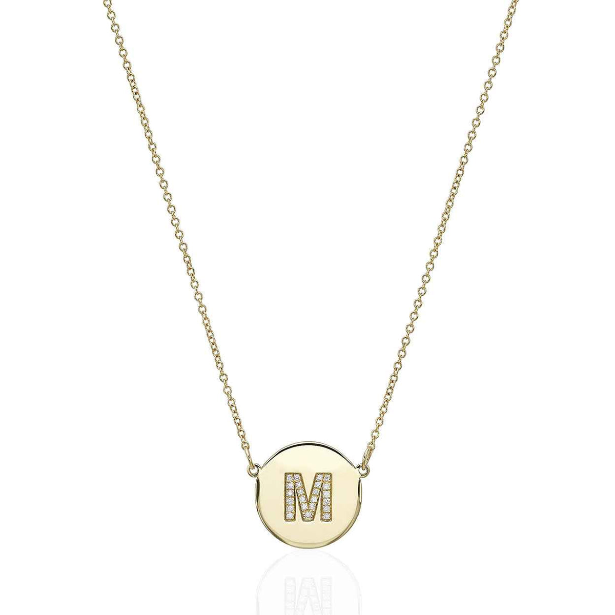 Diamond Initial round plate