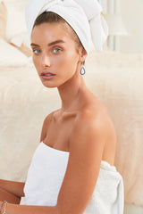 Diamond and Sapphire Drop Earrings