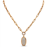 Authentic Paperclip Link Chain in Gold & Silver- 18k gold 