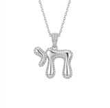 Bubbl chai  — white gold necklace, front view packshot