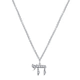 White Gold Chai necklace