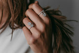 Double Flower Diamond Ring