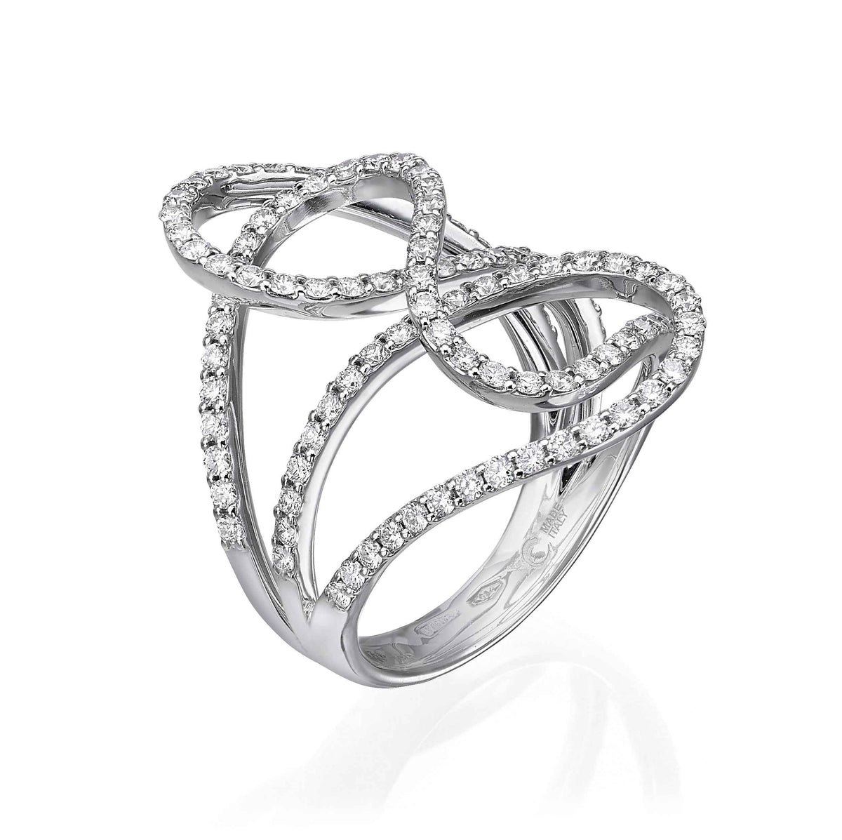 Spiral Diamond Ring