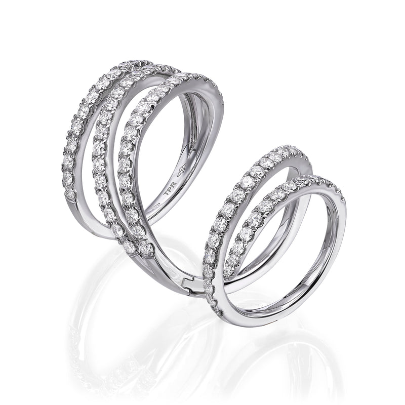 Diamond Spiral Ring