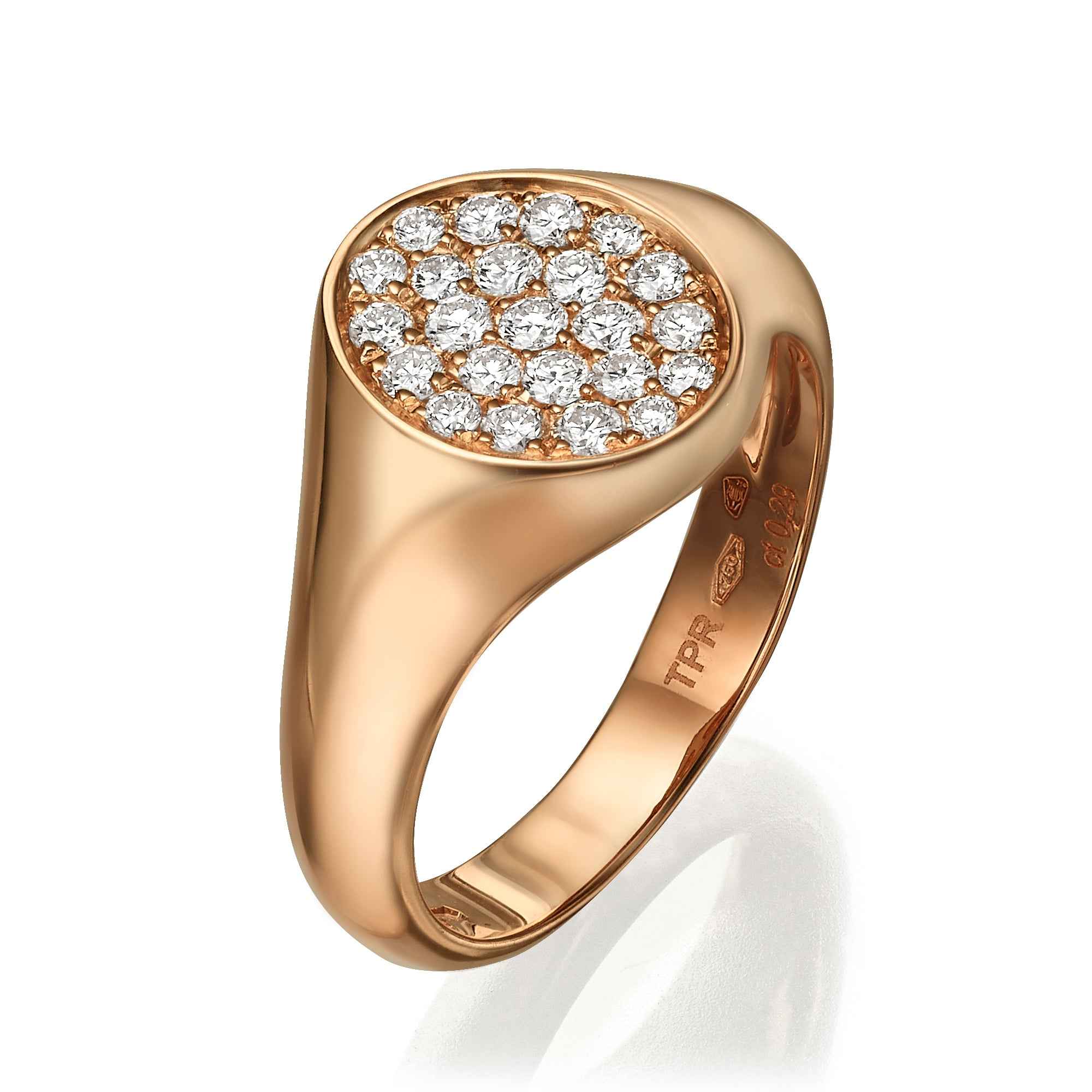 Diamond Signet Ring 18k Gold | THE PRIVATE ROOM JEWELRY – The Private ...
