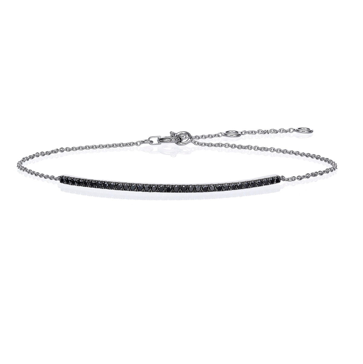 Black Diamond Bar Bracelet