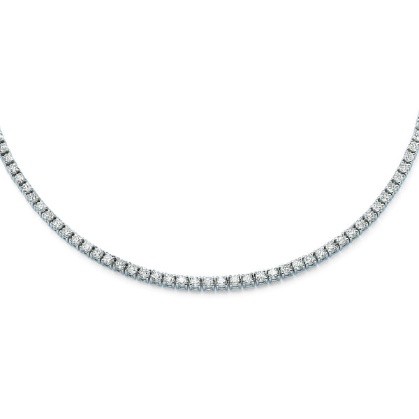 Diamond Tennis Necklace closeup