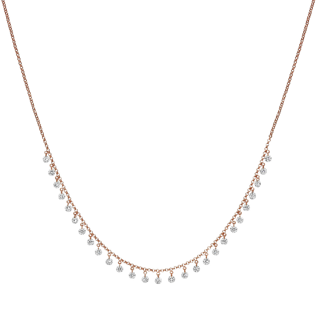 Dancing Diamond Necklace