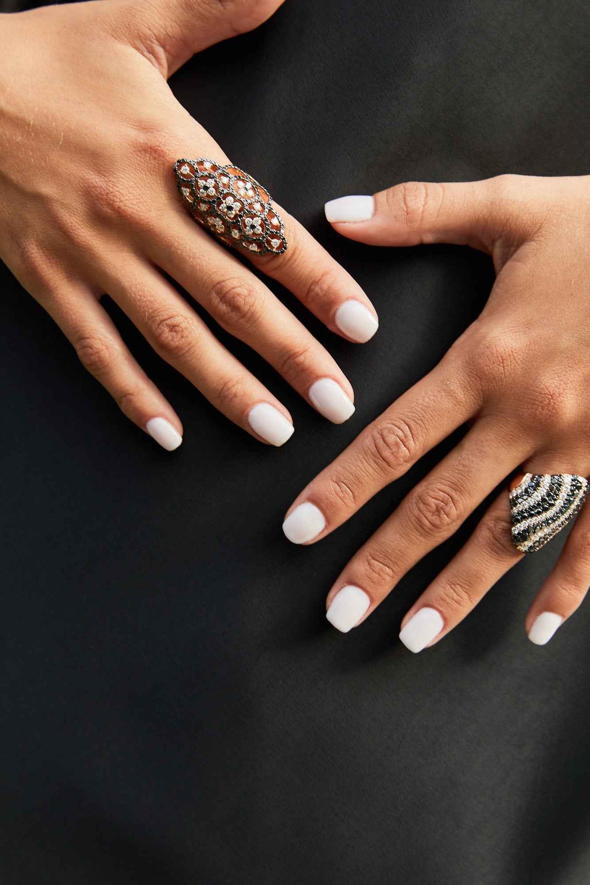 Arabesque Black Diamonds Ring