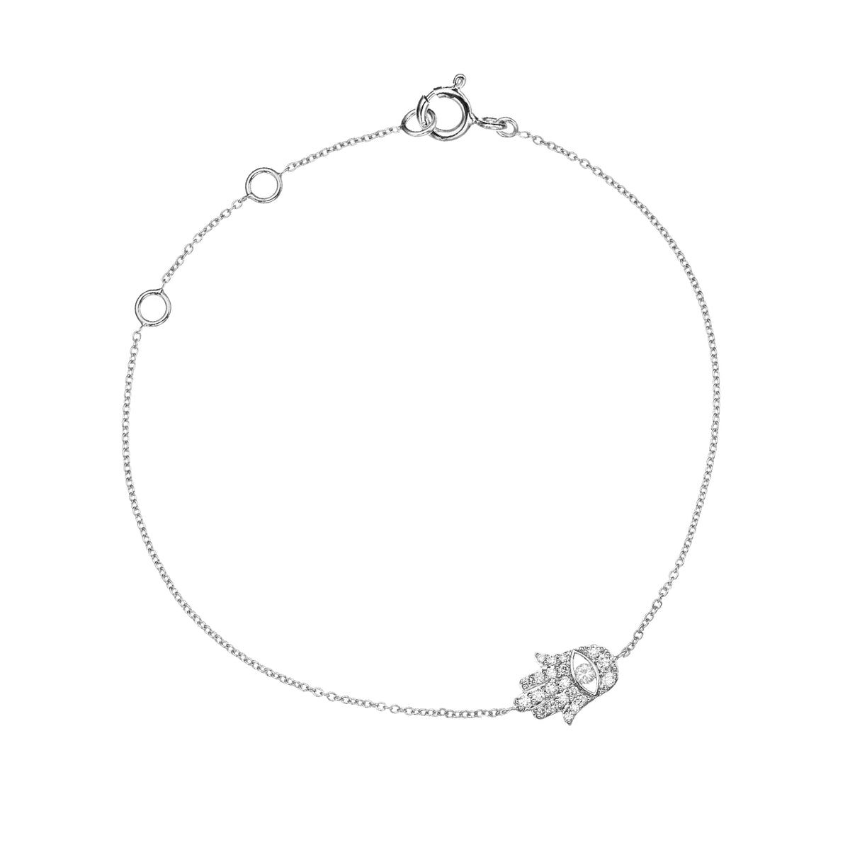 Diamond Hamsa bracelet