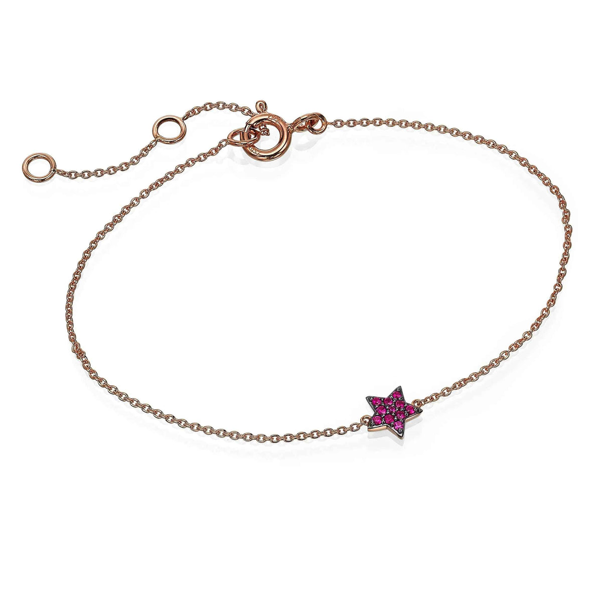 Ruby Star Bracelet