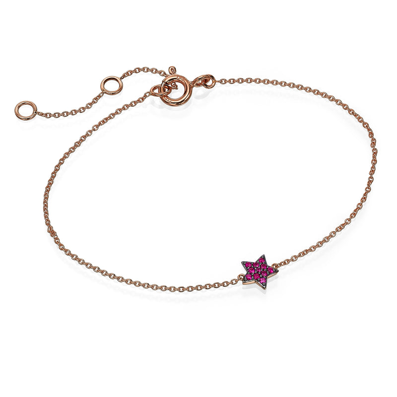 Ruby Star gold bracelet