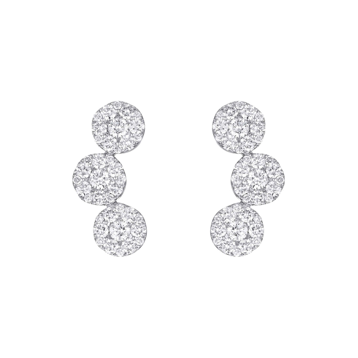 Diamond Circle’s Trio Earrings