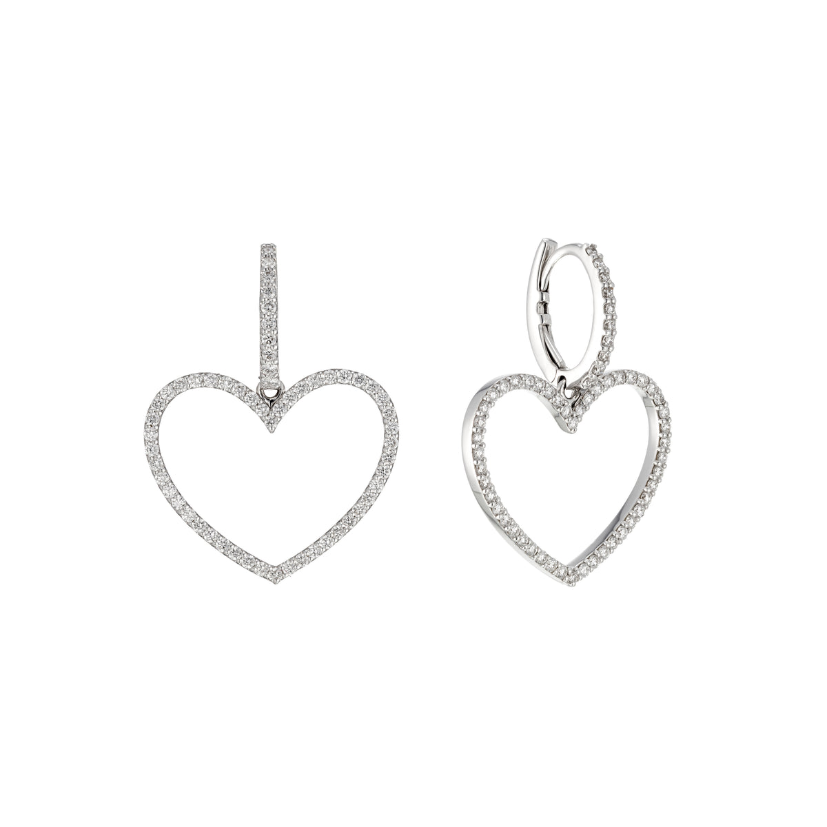 Heart Drop Earrings
