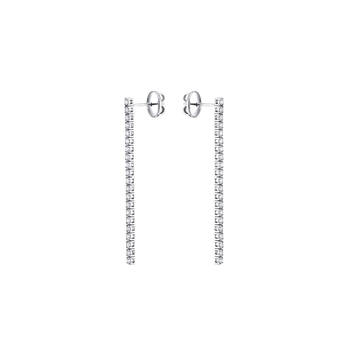 Diamond Tennis Earrings