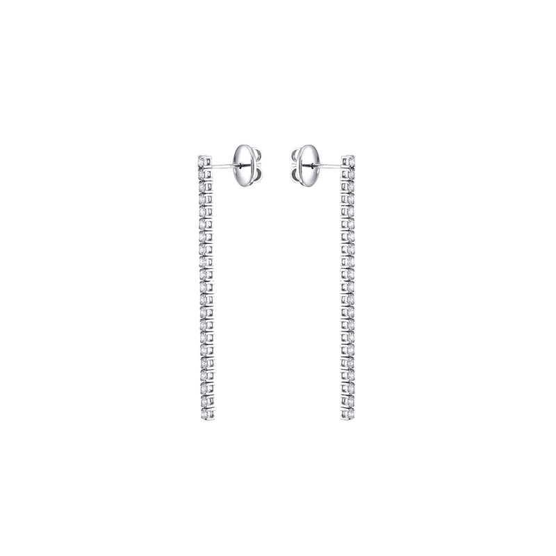 Diamond Tennis Earrings