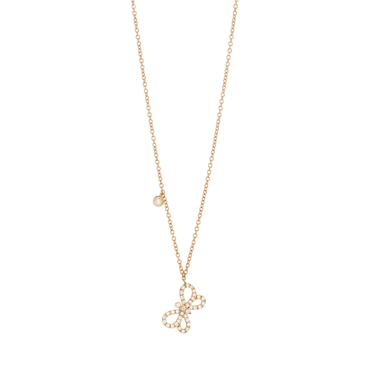 Diamond Butterfly Necklace