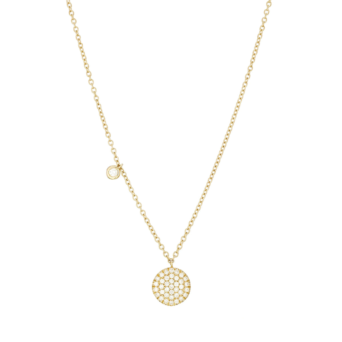 Diamond Sun Necklace yellow gold 18K