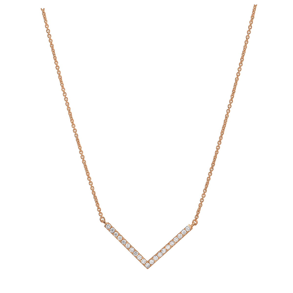 "V" Diamond Necklace