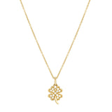 Clover Diamond Necklace 18K rose Gold