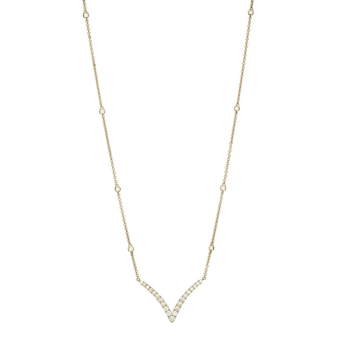 Diamond V Necklace