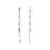 Packshot - Double Diamond Tennis Earrings 18K white gold