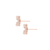 Packshot - Diamond Flowers Earrings with pin ideview
