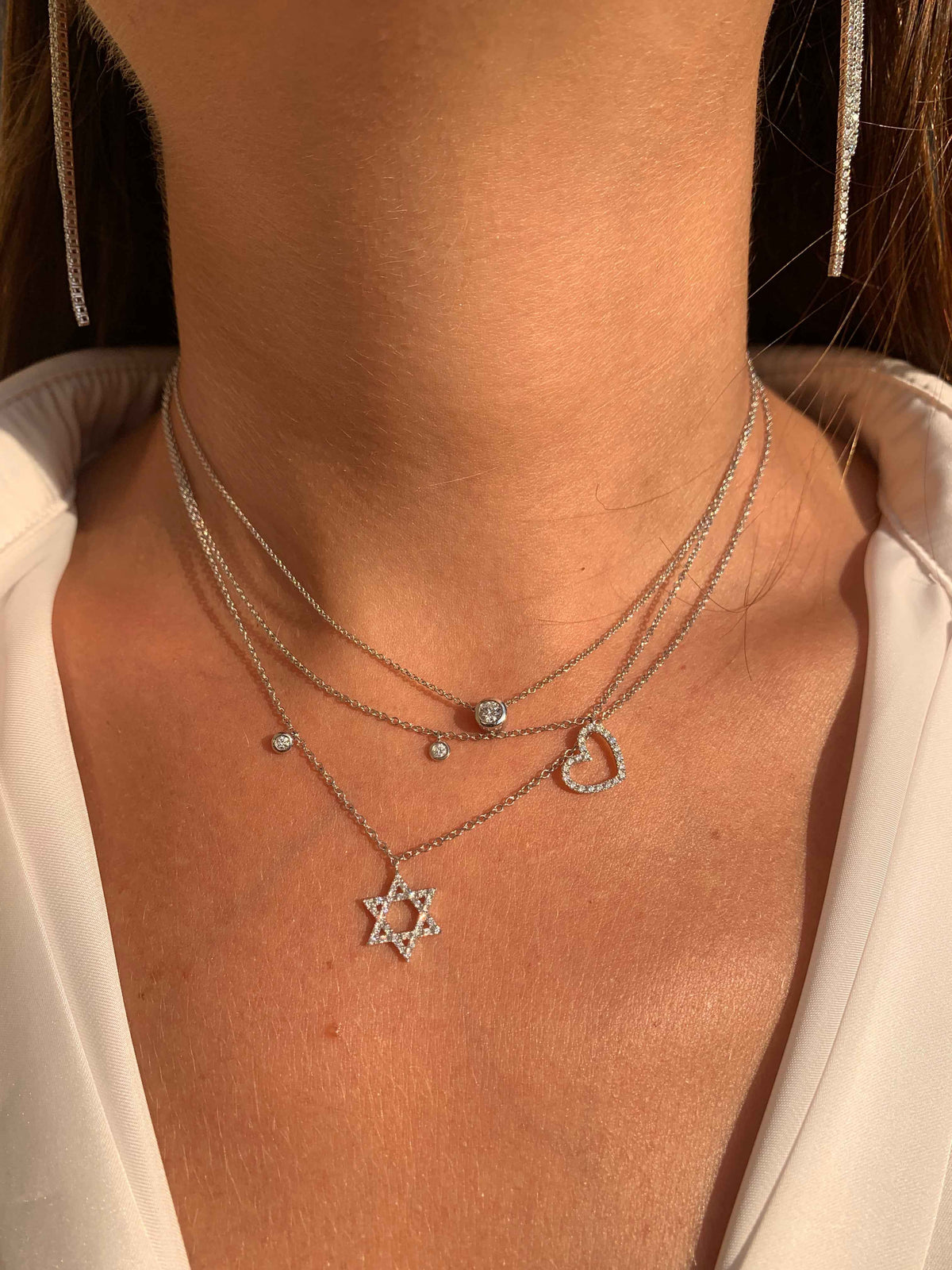 Diamond On A Chain Necklace