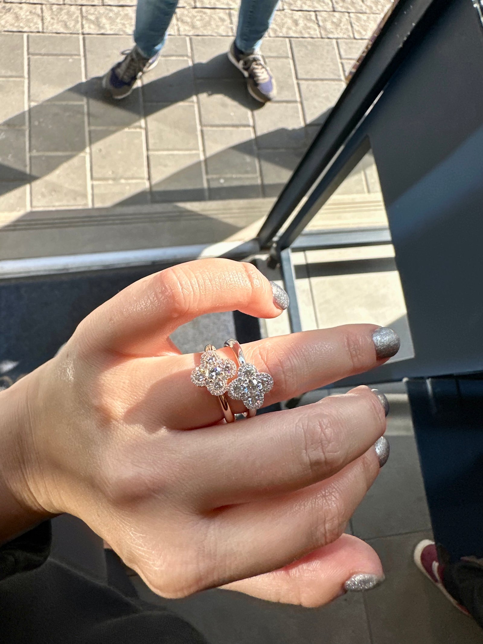 Diamond clover ring discount