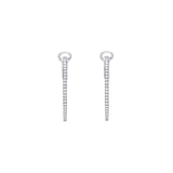 Packshot - Oval diamond hoops frontview