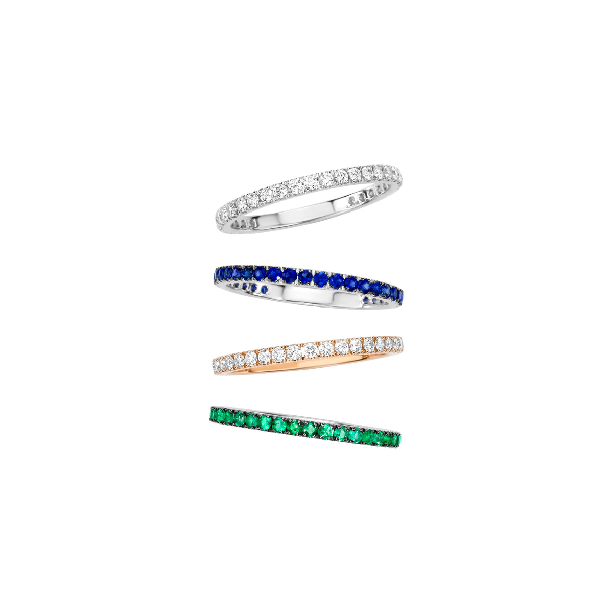 Emerald Infinity Ring layout