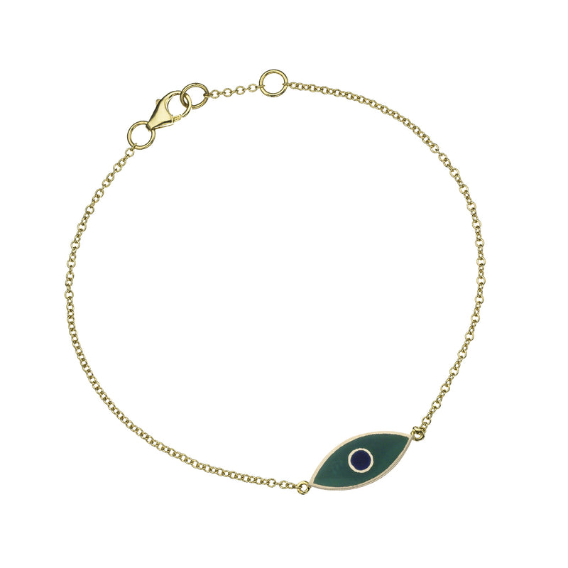 Enamel Evil Eye Bracelet