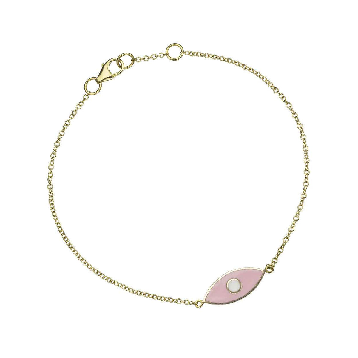 Enamel Evil Eye Bracelet