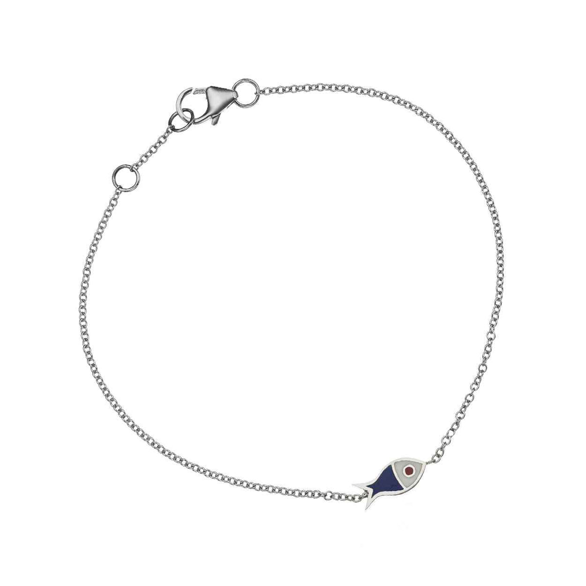 Enamel Tricolor Lucky Fish 18K Gold Fine Jewelry