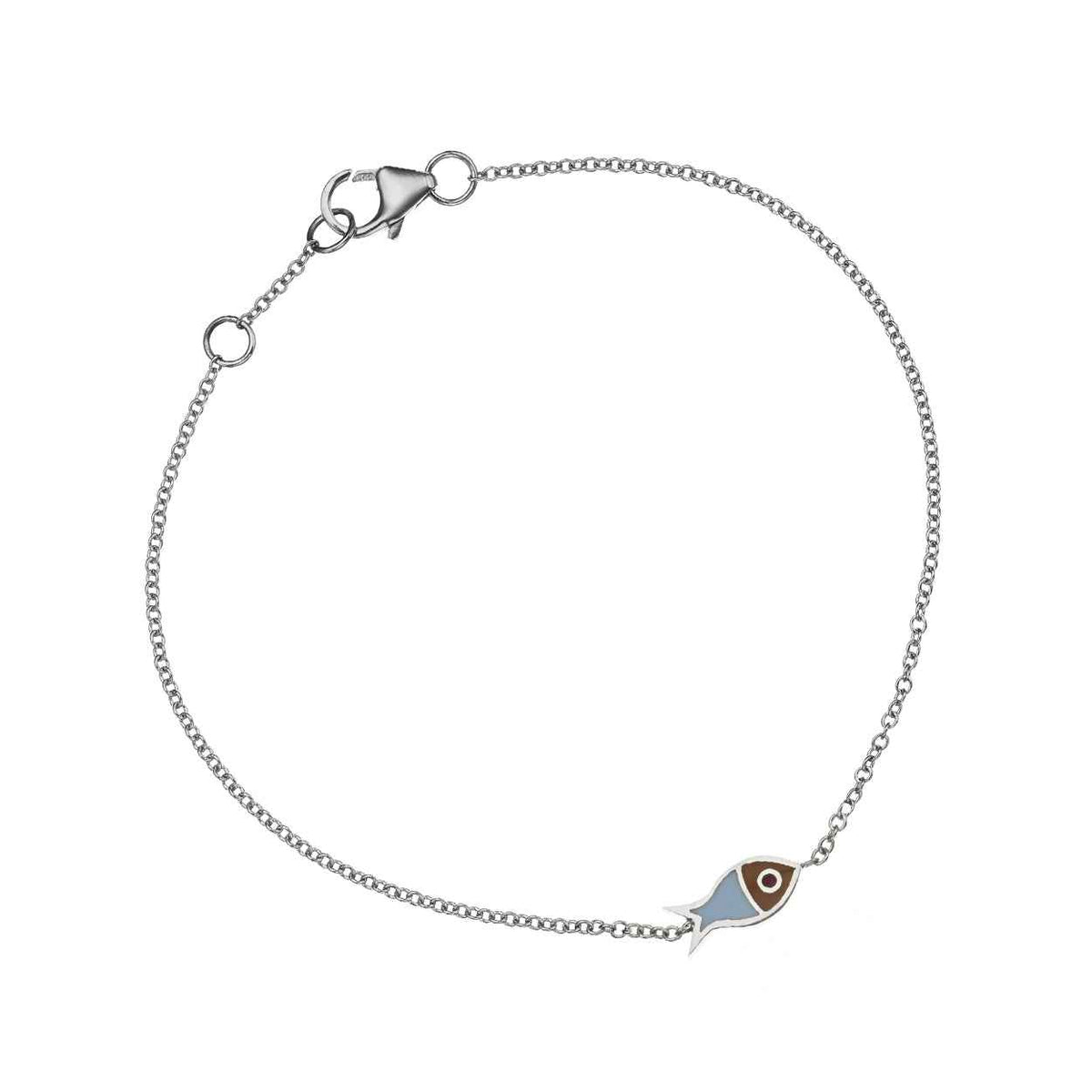Enamel Tricolor Lucky Fish 18K Gold Fine Jewelry