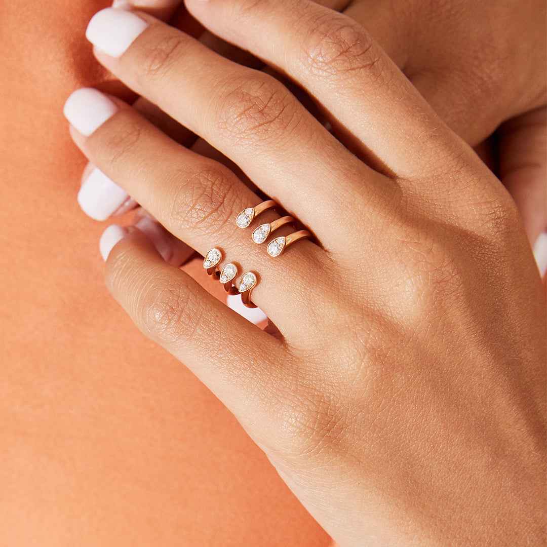 Open Cuff Diamond Ring