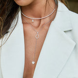Hanging Heart Diamond Necklace