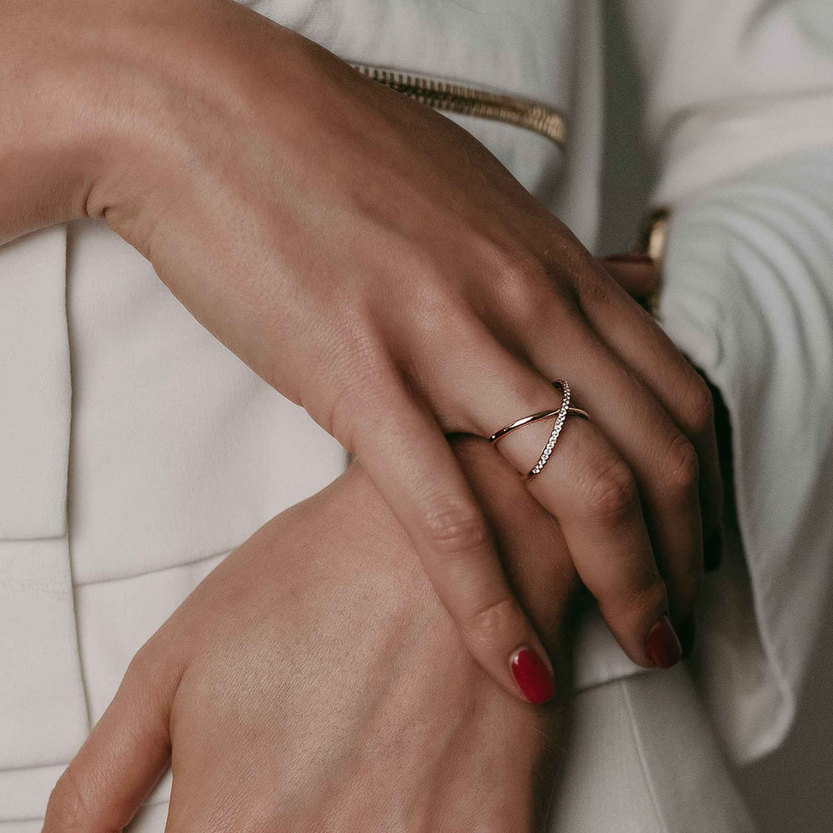 Diamond X Ring