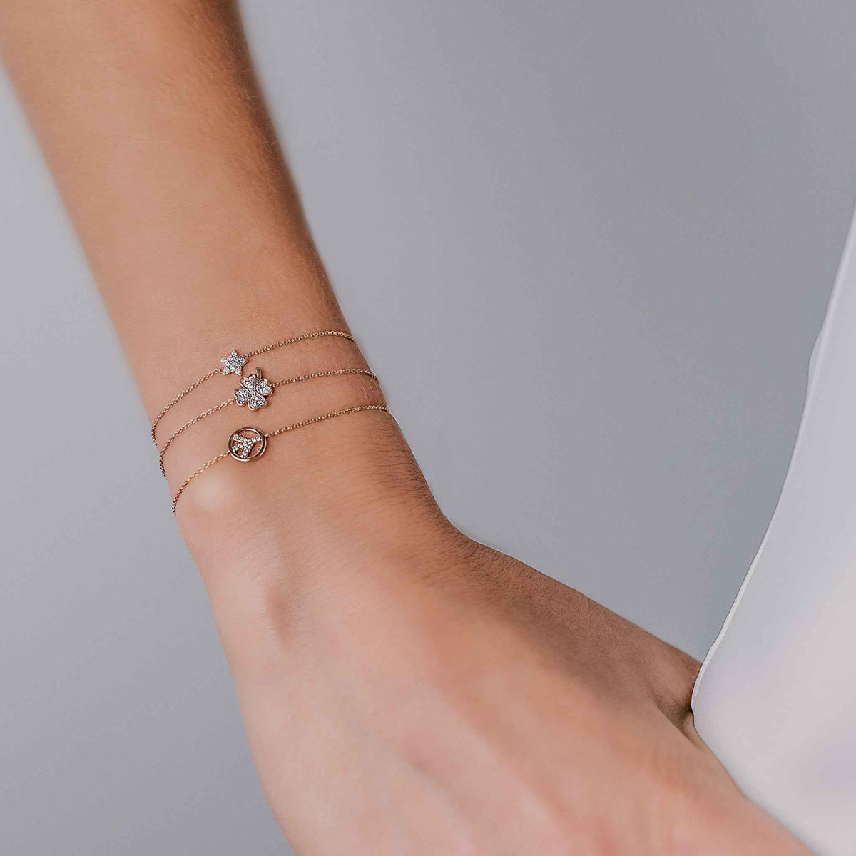 Diamond Peace Bracelet