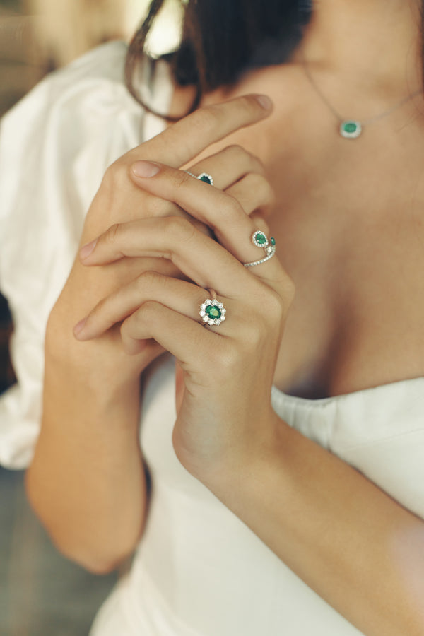 Diana Emerald Ring