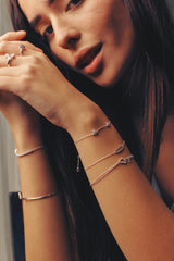 Diamond Rectangle Bar Bracelet