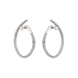Packshots - twisted oval hoops 18K white gold